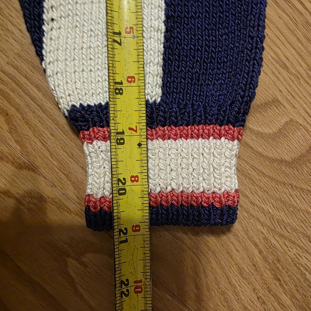 Vtg 1991 Berek Hand Knit Nautical Cardigan Sweater Pima Cotton Sailing Cruise - Picture 8 of 9